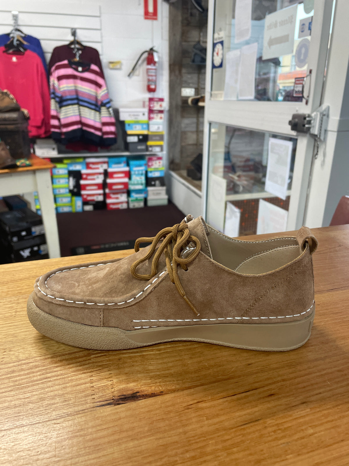 Just Bee Carson Tan Suede