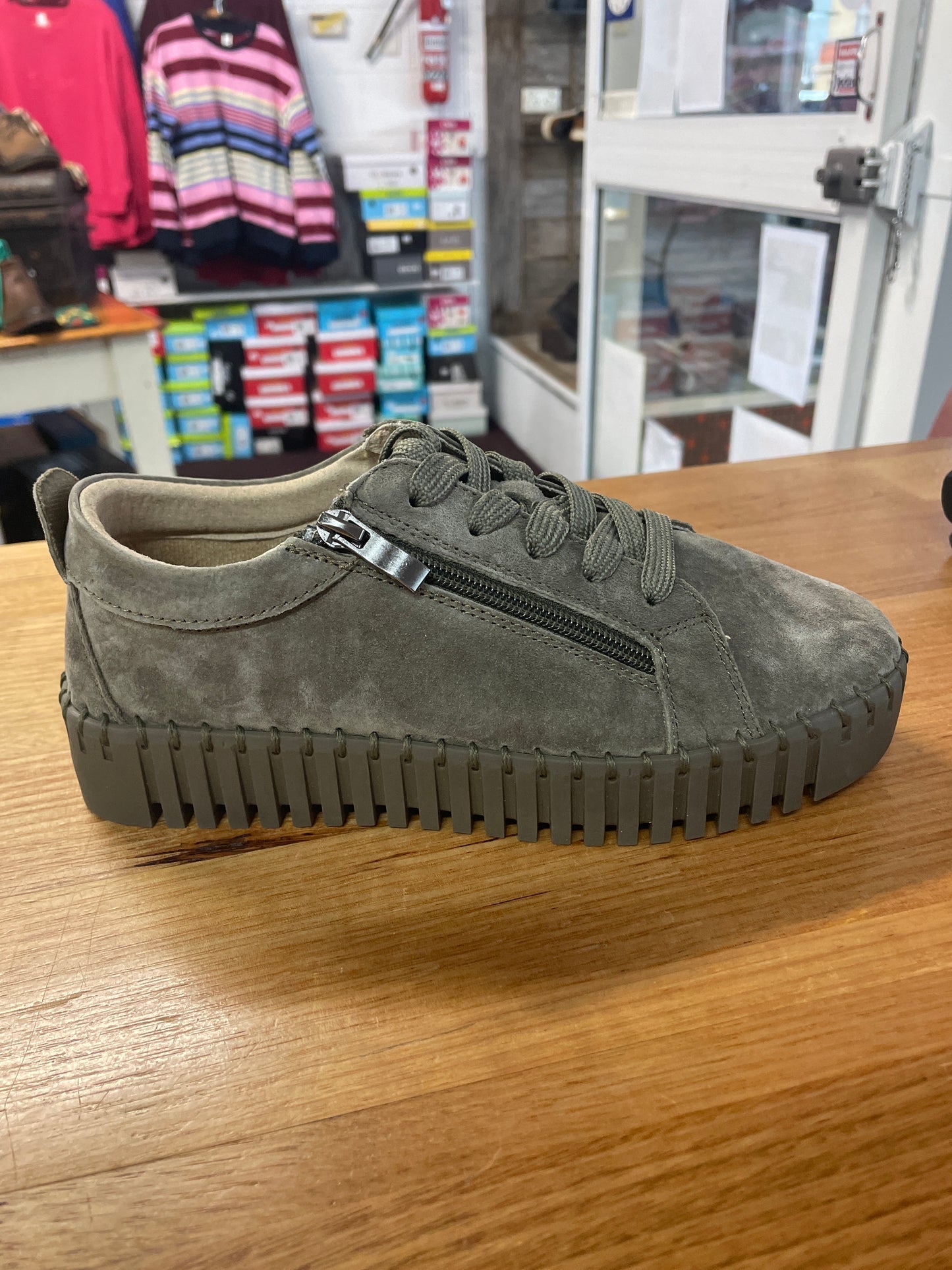 Just Bee Climber Khaki Suede