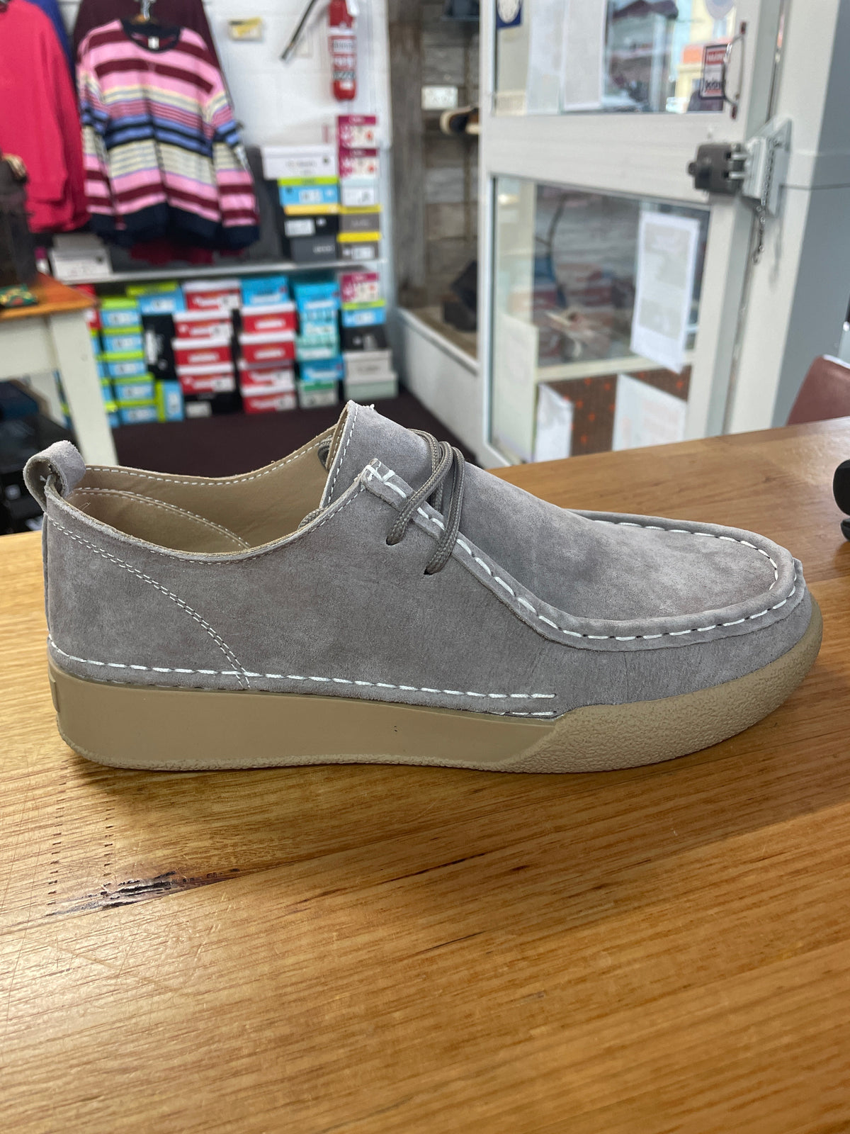 Just Bee Carson Grey Suede