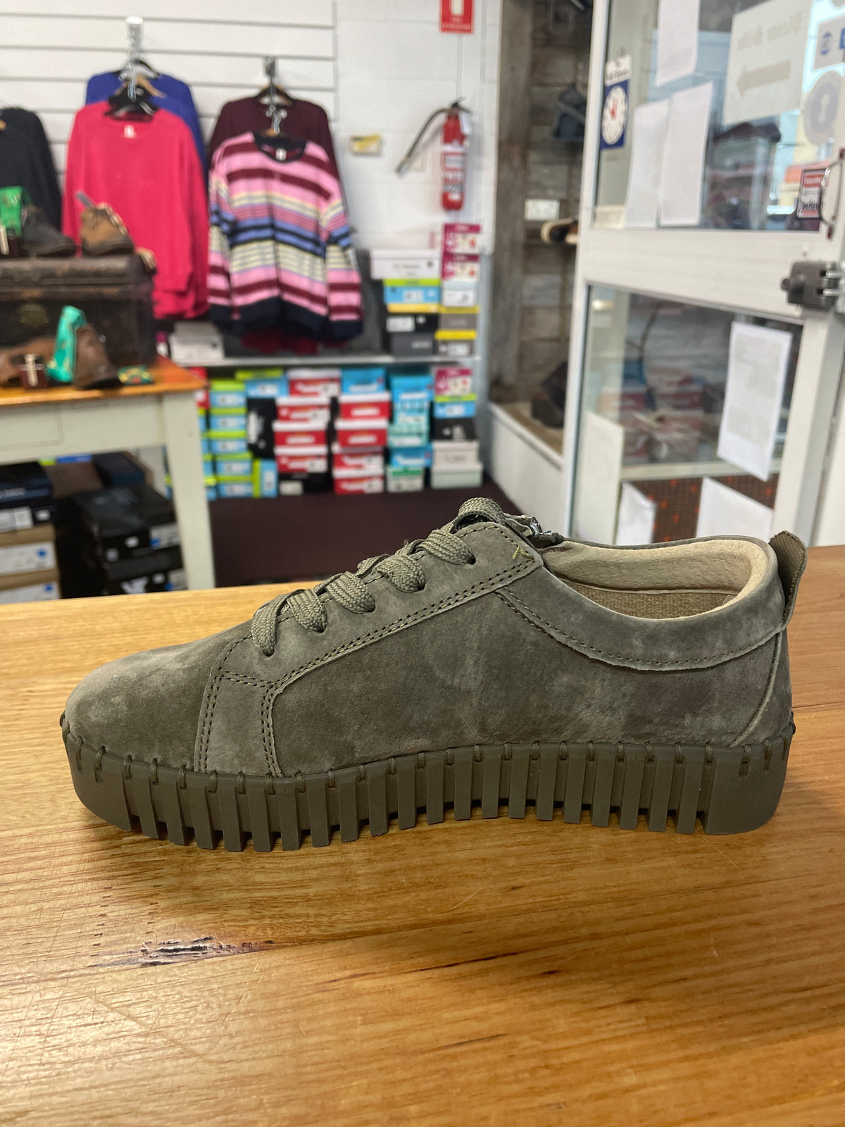 Just Bee Climber Khaki Suede